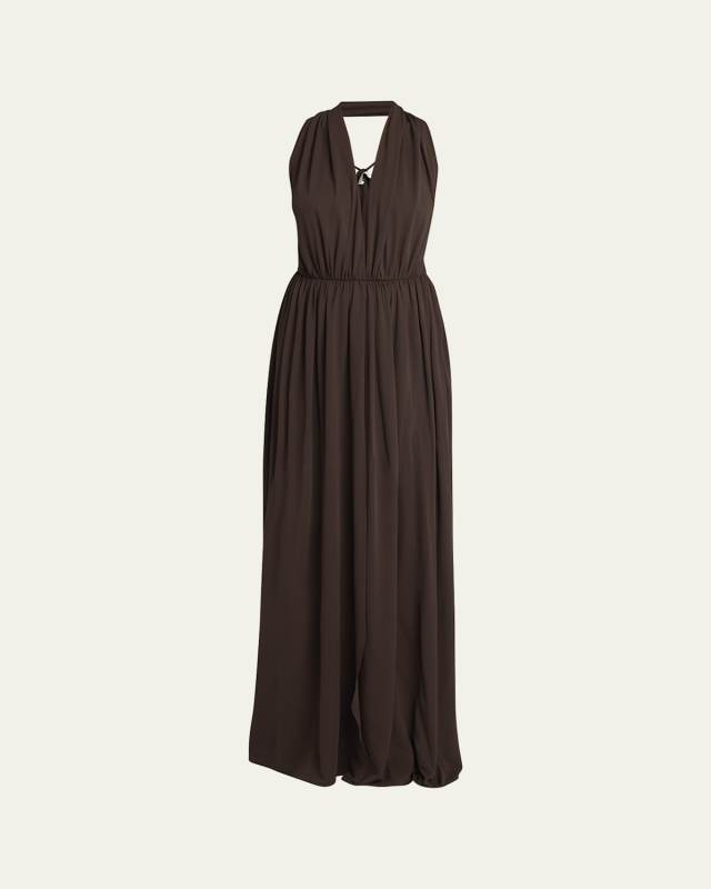 Pharao Long Crisscross Back Dress
